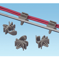 Panduit Latching Wire Clip, Push Mount, .75" (19.1mm, LWC75-H25-L14, PK 50 LWC75-H25-L14
